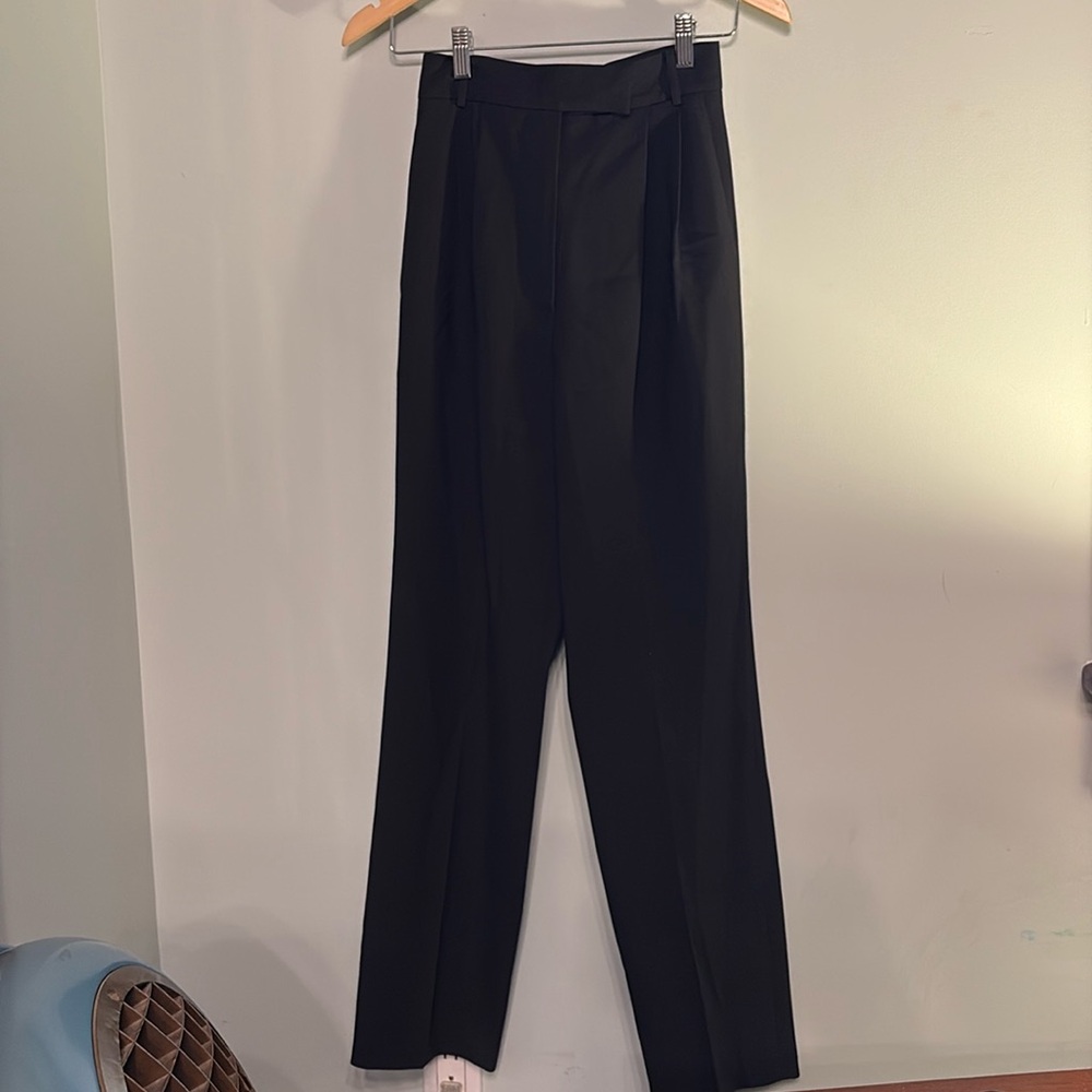 The Frankie Shop Women's Black Pleated Pants XS